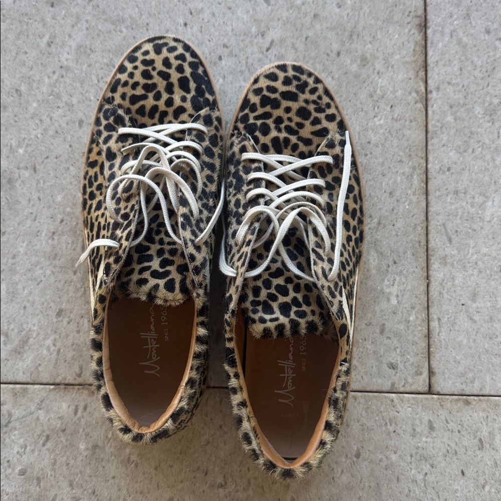 Leopard Print Athletic Shoes